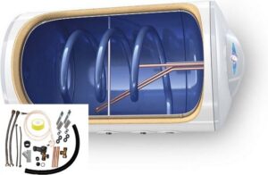 Elektrische boiler met warmtewisselaar inclusief montage set 100 L, Tesy horizontale Bi-Light boiler