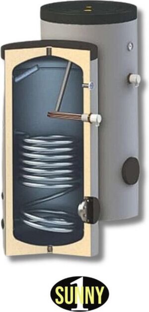 Geëmailleerde boiler voor sanitair warm water 1 spiraal 500L