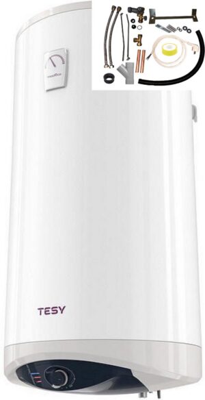 Modeco antikalk energiezuinige boiler met installatie set voor verticale boilers 150 liter van Tesy